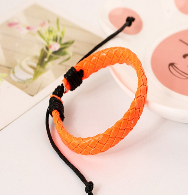 Korean Jewelry PU Braided Bracelet