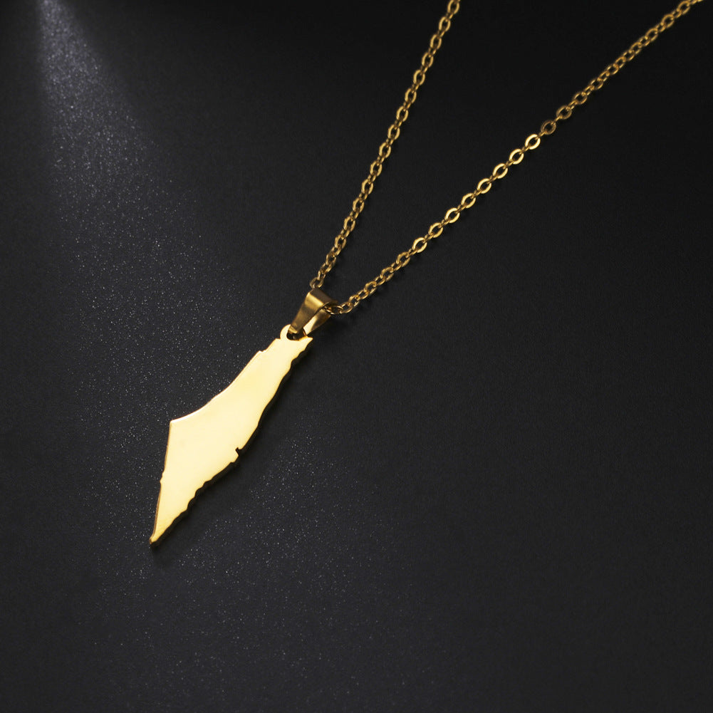 Men's And Women's Geometric Mountain Solid Pendant