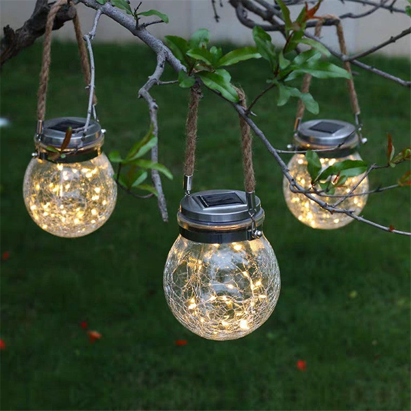 Solar Crack Ball Hanging Light