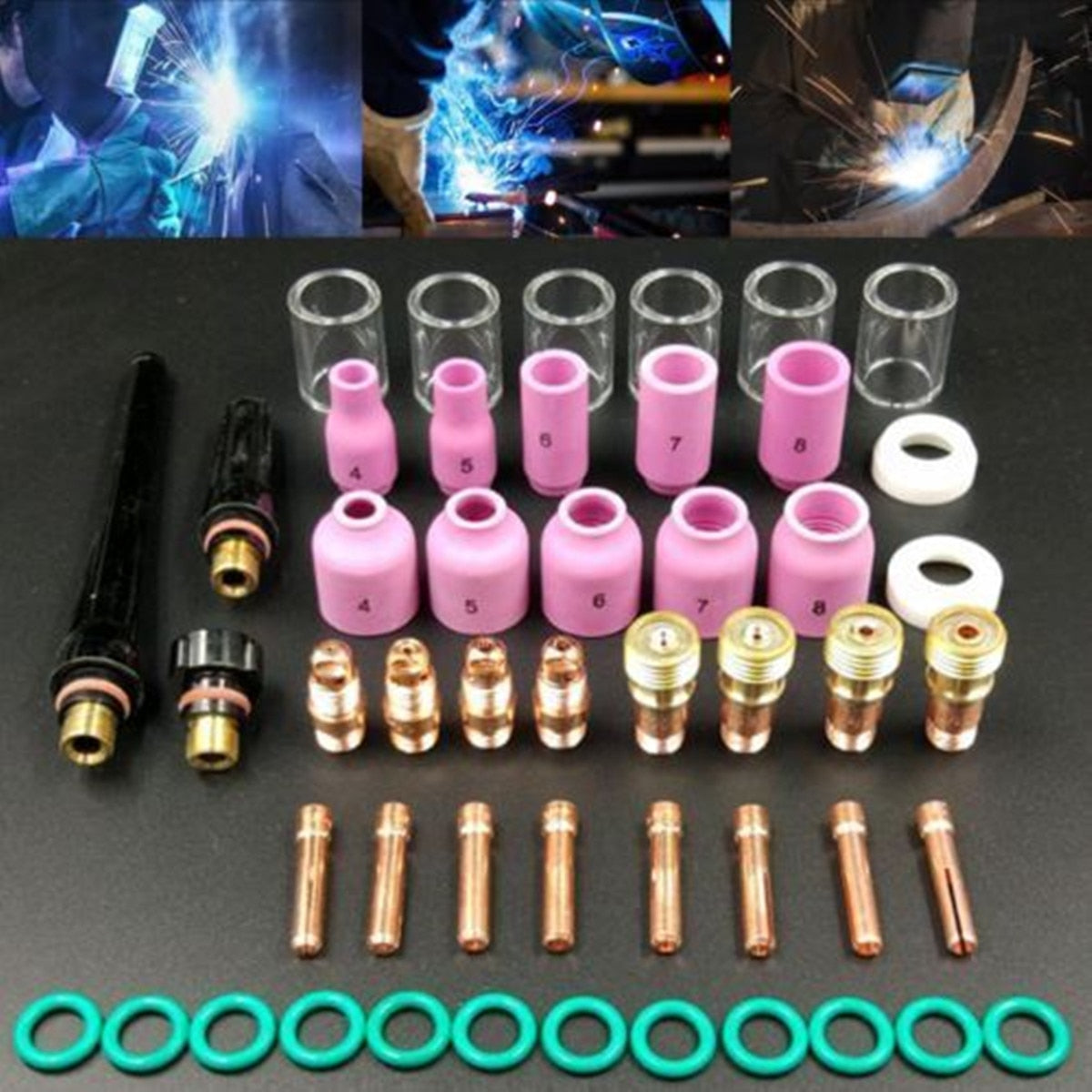 Welding torch glass set welding torch accessories