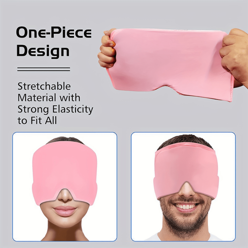 Ice Compress Headache Eye Mask Hat Relief For Migraines, Stress, And Tension Massage Tool