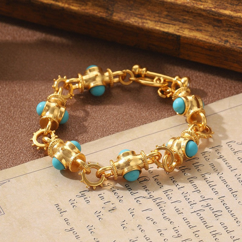 Super Fairy Stitching Color Geometric Glazed Bracelet