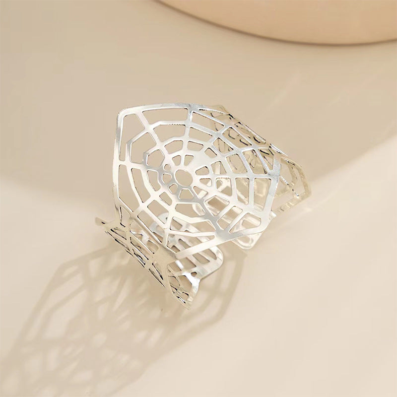 Spider Web Design Hollow Bracelet