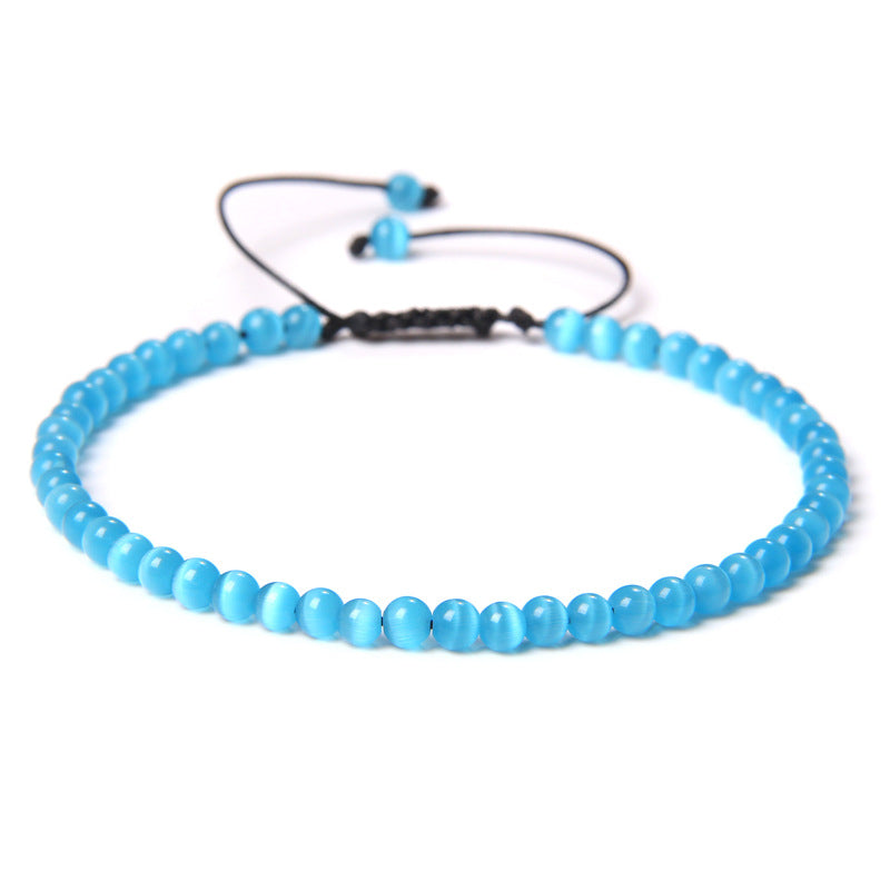 Fashion Personality 4mm Beading Bracelet Weaving