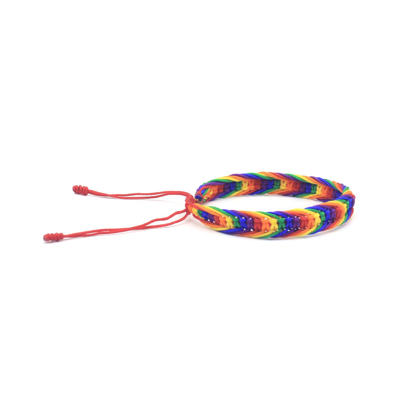 Women's Fashion Rainbow Woven Hand Strap