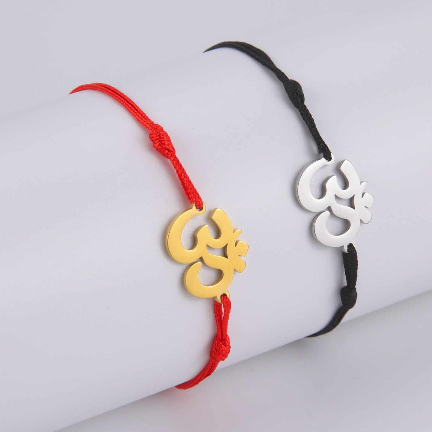 Trendy Stainless Steel Symbol Pendant Box Chain Bracelet