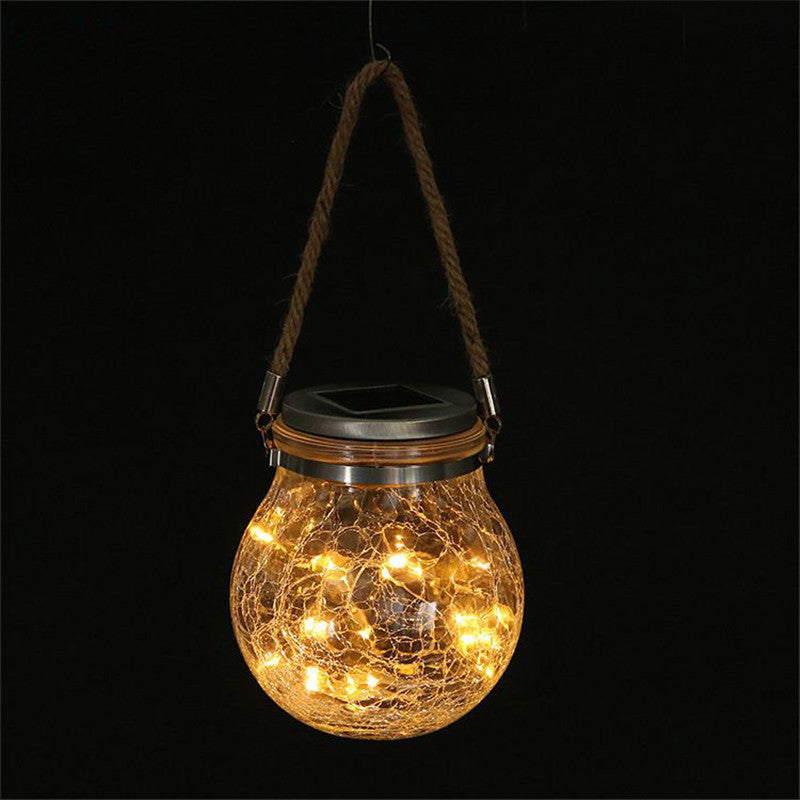 Solar Crack Ball Hanging Light