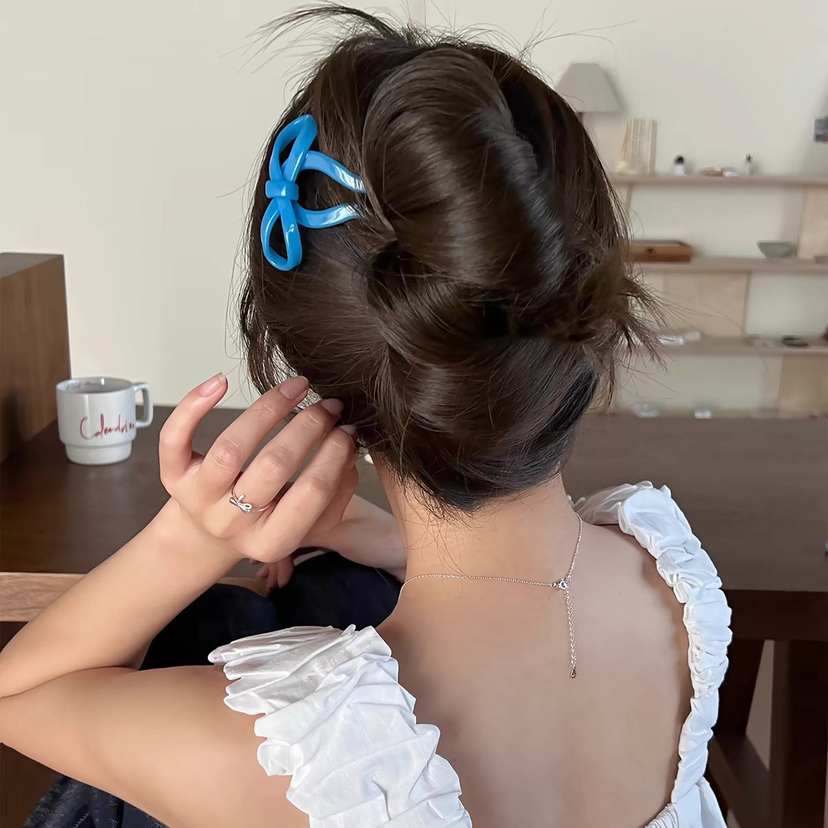 Simple Bow New Chinese Style U-shaped Hairpin