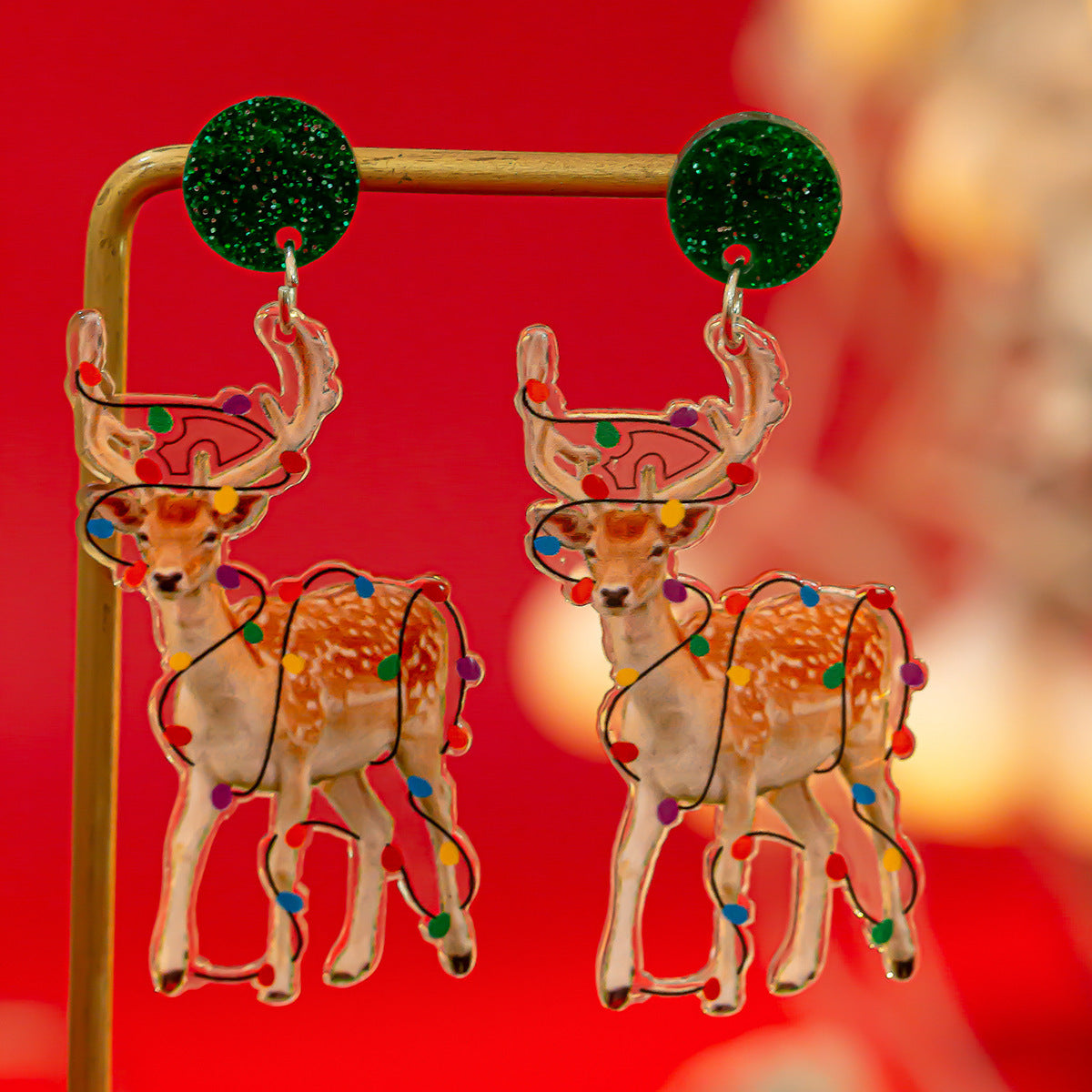 Christmas Creative Zodiac Acrylic Earrings