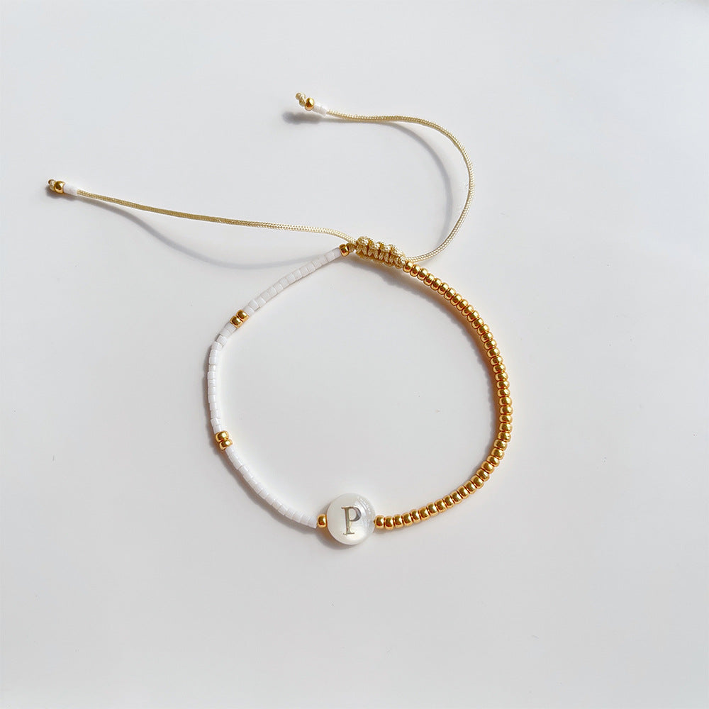 Niche French Style Golden Balls Small Bracelet