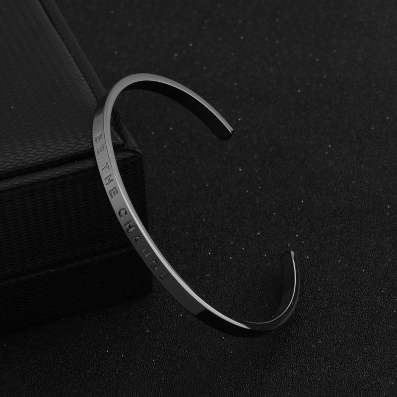 Titanium Steel Open-end BETHECHANGE Fashion Bracelet