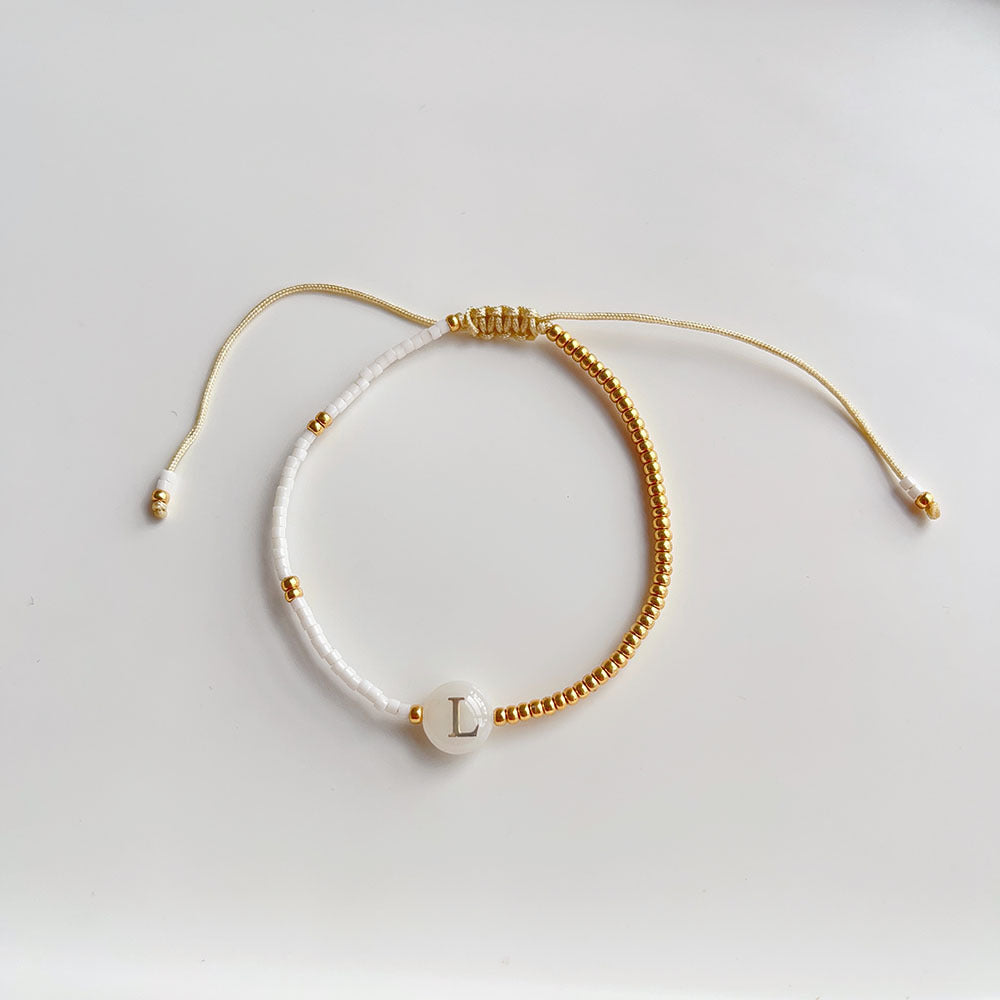 Niche French Style Golden Balls Small Bracelet