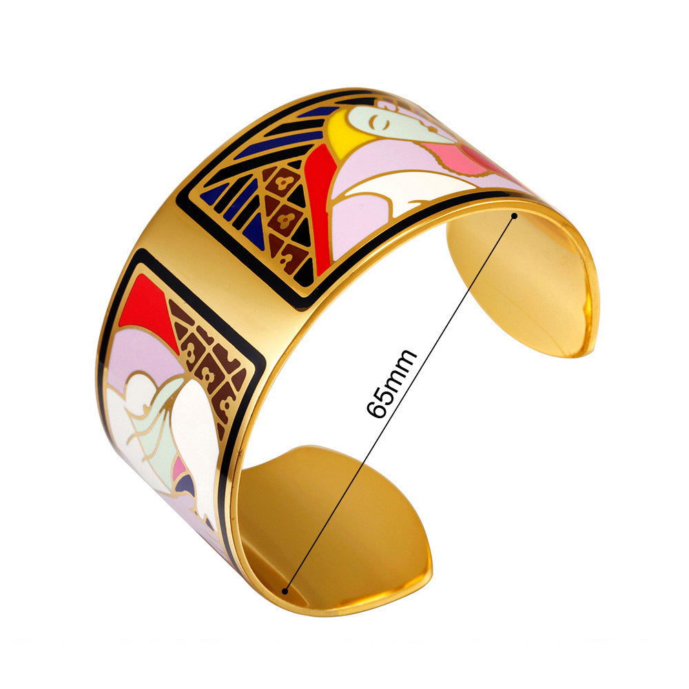 Women's Enamel Bracelet European And American