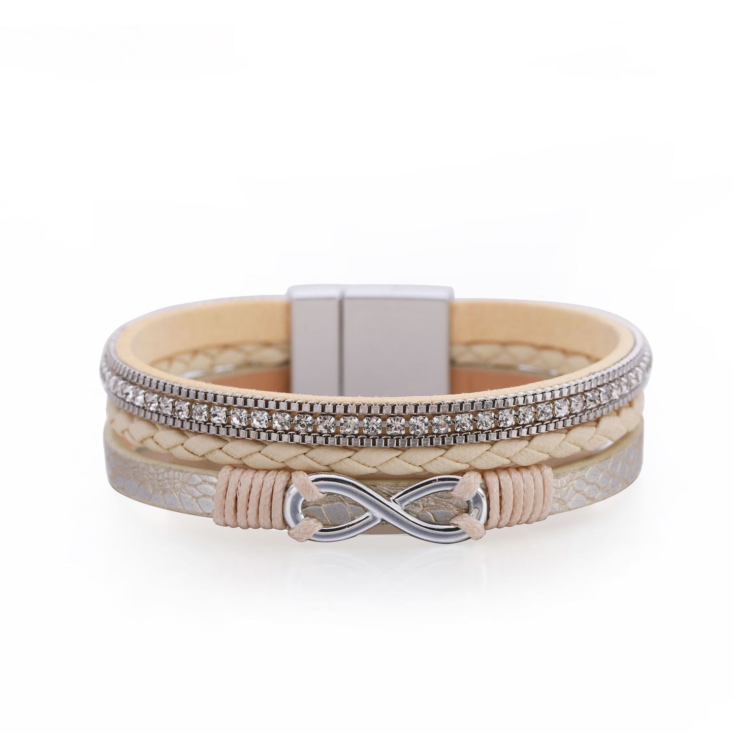 Fashion Personality Three-layer Leather Bracelet