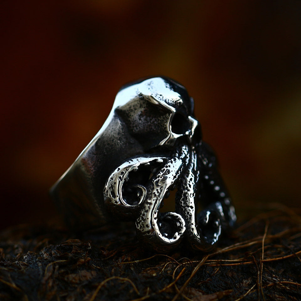 European And American Punk Retro Skull Ring