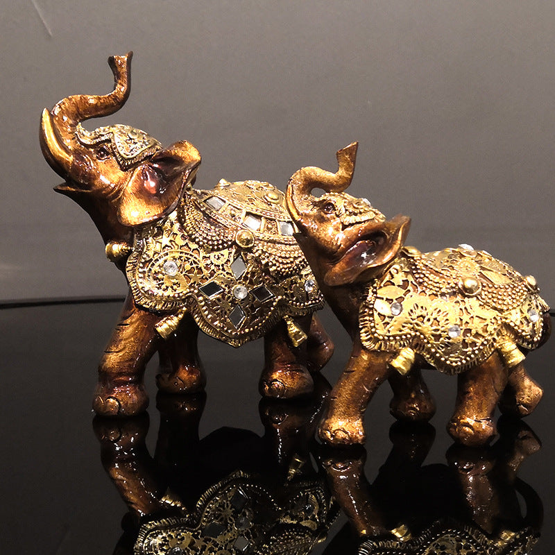 Elephant resin handicraft