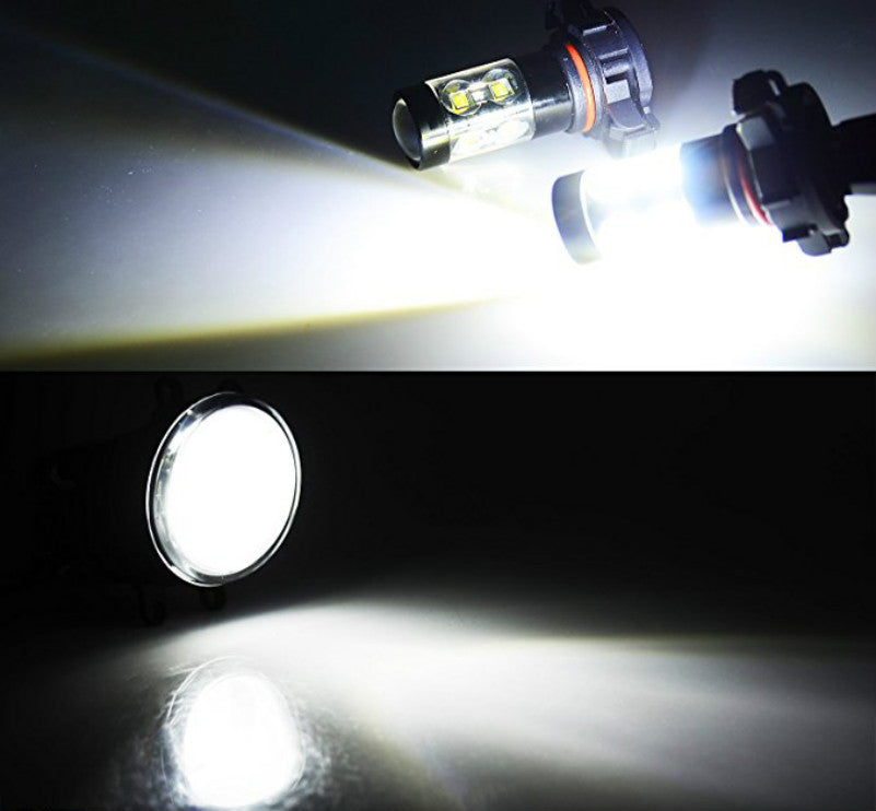 Car Styling High Power 6000K White  LED Bulbs For Fog Light DRL Lamps Replacement