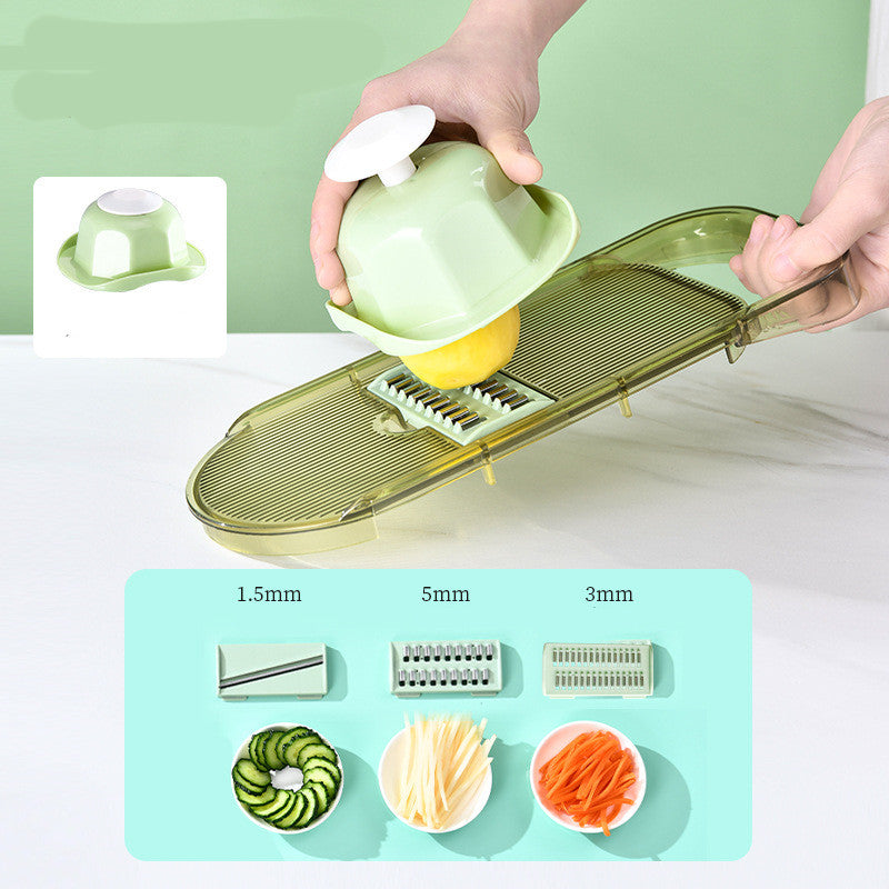 Multifunction Transparent Vegetable Cutter Steel Blade Potato Slicer Fruit Shred Dicing Blades Carrot Cheese Grater Chopper Kitchen Gadgets