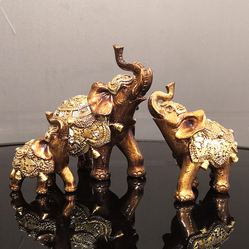 Elephant resin handicraft