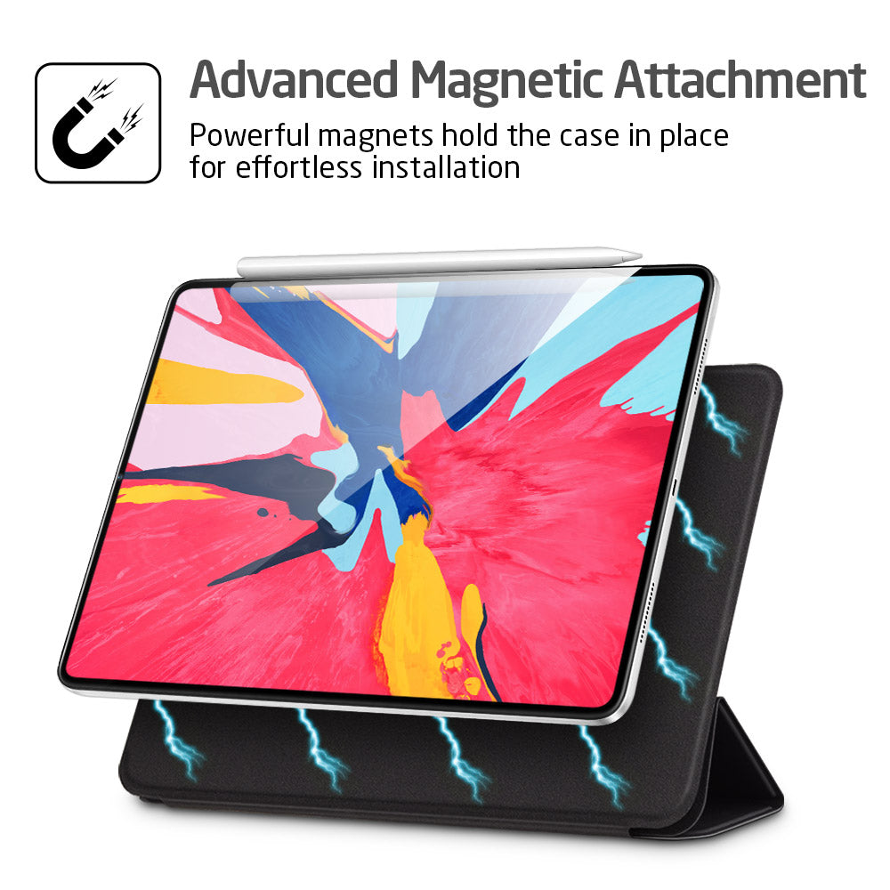 Magnetic Smart Case For IPad Pro 11 2021 Cover Trifold Stand Magnet Case Magnetic Attachment Rubberized Cover For IPad Pro11