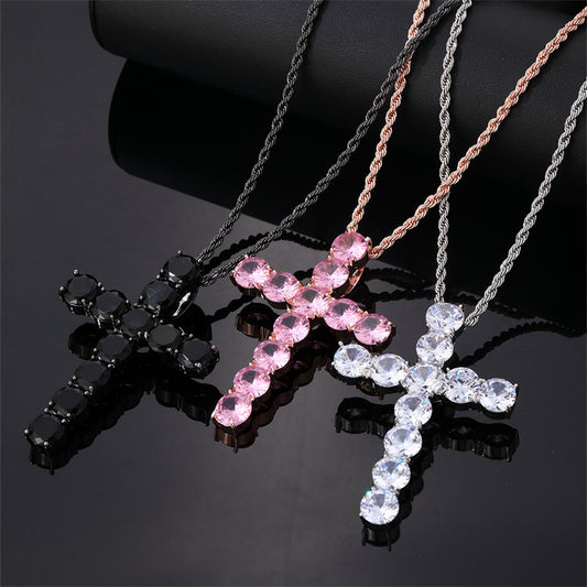 Fashion Brand Personalized Hip Hop Necklace Vintage Cross