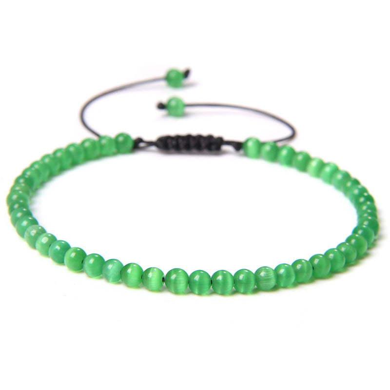 Fashion Personality 4mm Beading Bracelet Weaving