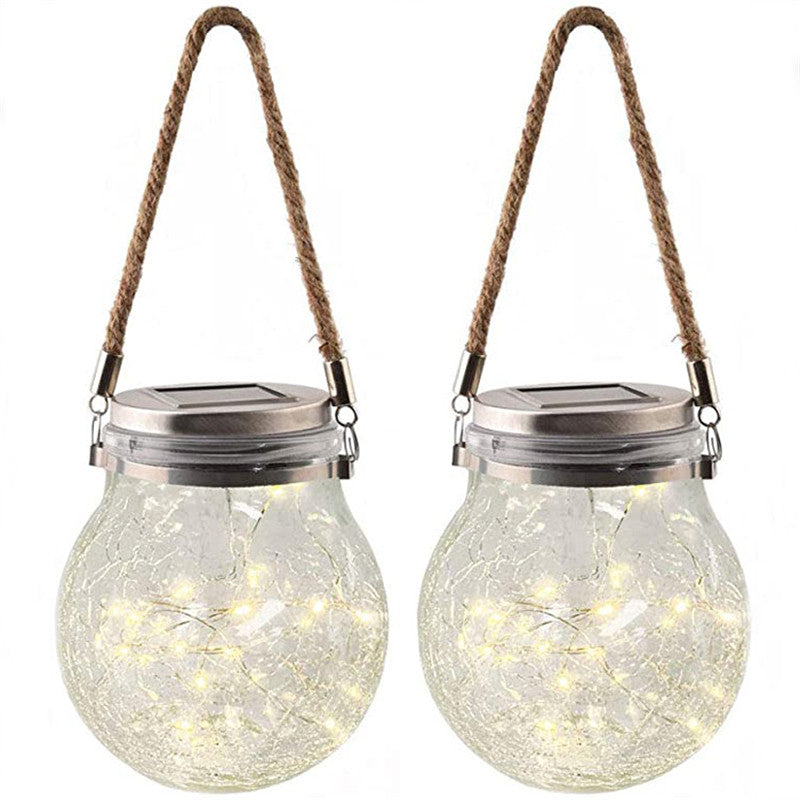 Solar Crack Ball Hanging Light