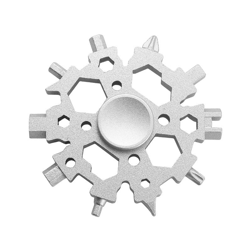 Fingertip Gyro Snowflake Wrench Multifunctional Fingertip Pressure Reduction Toy Repair Tool Snowflake Wrench