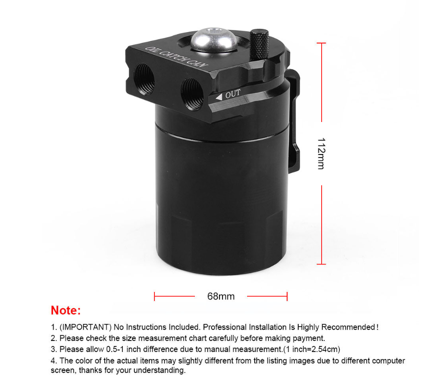 Aluminum Alloy Car Modification Oil Separator