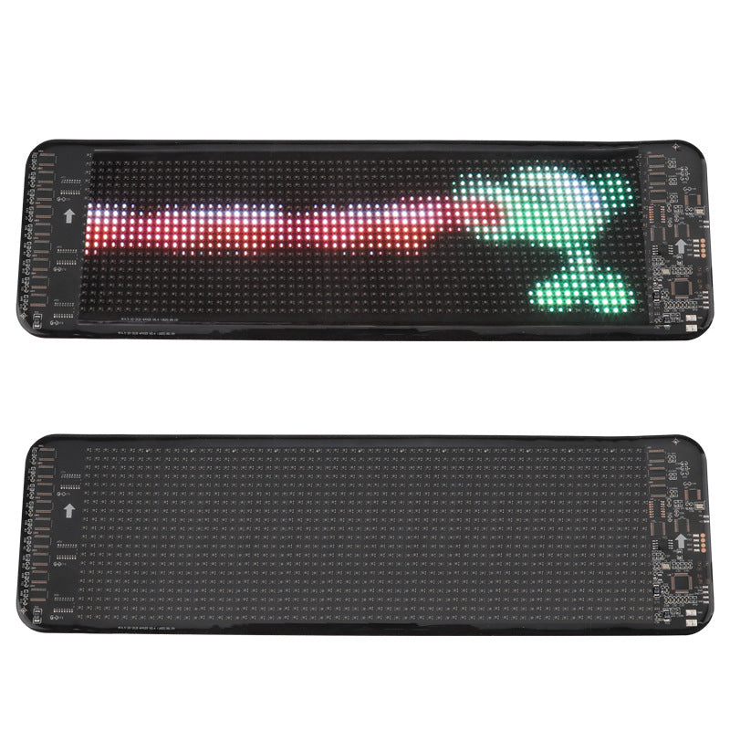 Programmable Car LED Sign LED Full-color Advertising Screen Ultra-thin Display Screen Custom Text Pattern Animation Display Car