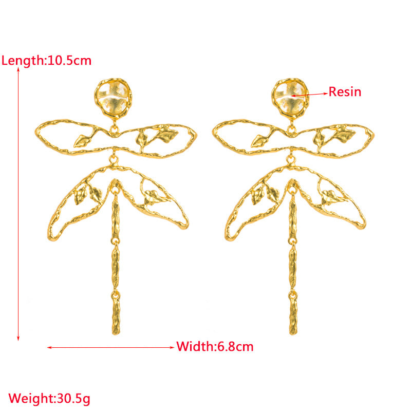 Dragonfly Tassel Affordable Luxury Fashion Niche Premium Earrings