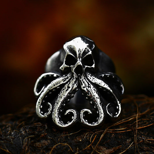 European And American Punk Retro Skull Ring