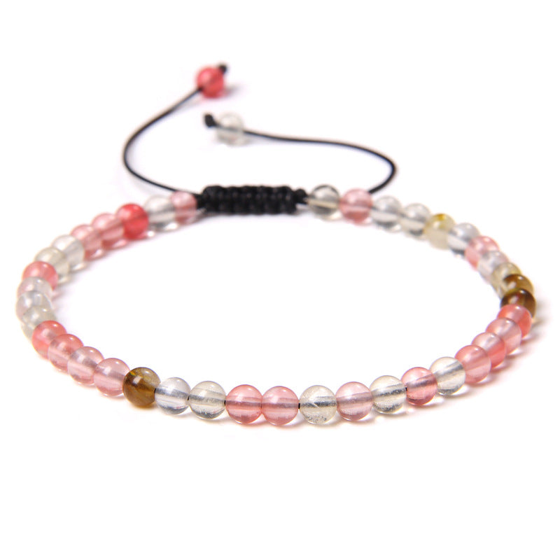 Fashion Personality 4mm Beading Bracelet Weaving