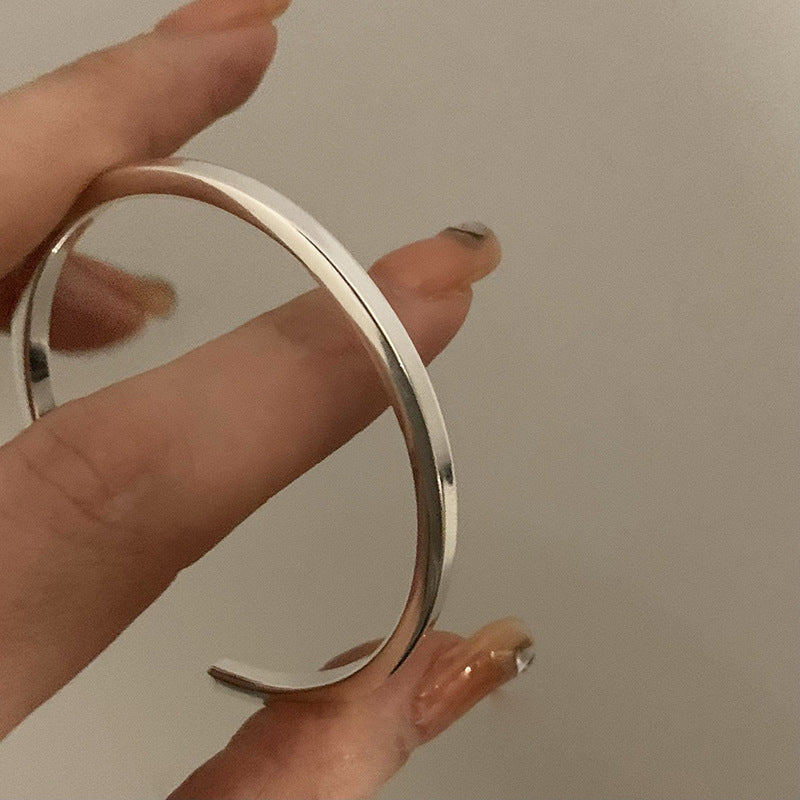 Japanese And Korean Minimalist Silver Bracelet For Women