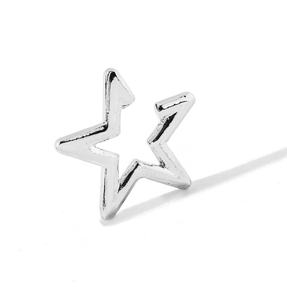 Fashion Alloy Pentagram Ear Clip