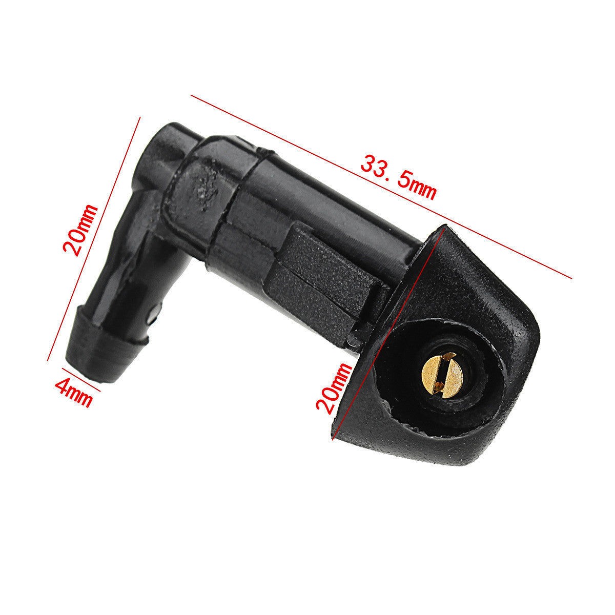 General purpose car modified fan-shaped wiper nozzle