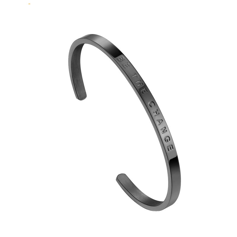 Titanium Steel Open-end BETHECHANGE Fashion Bracelet