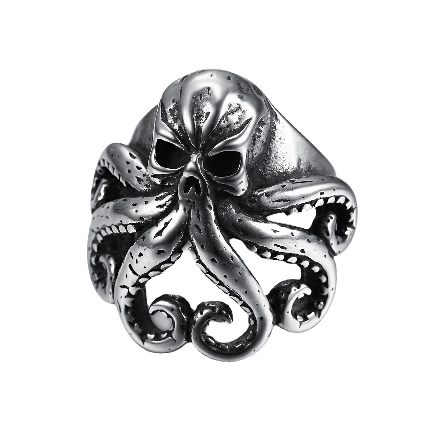 European And American Punk Retro Skull Ring