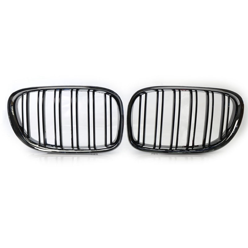 Electroplating Frame Bright Black Double-line Mid-net Front Face Grille