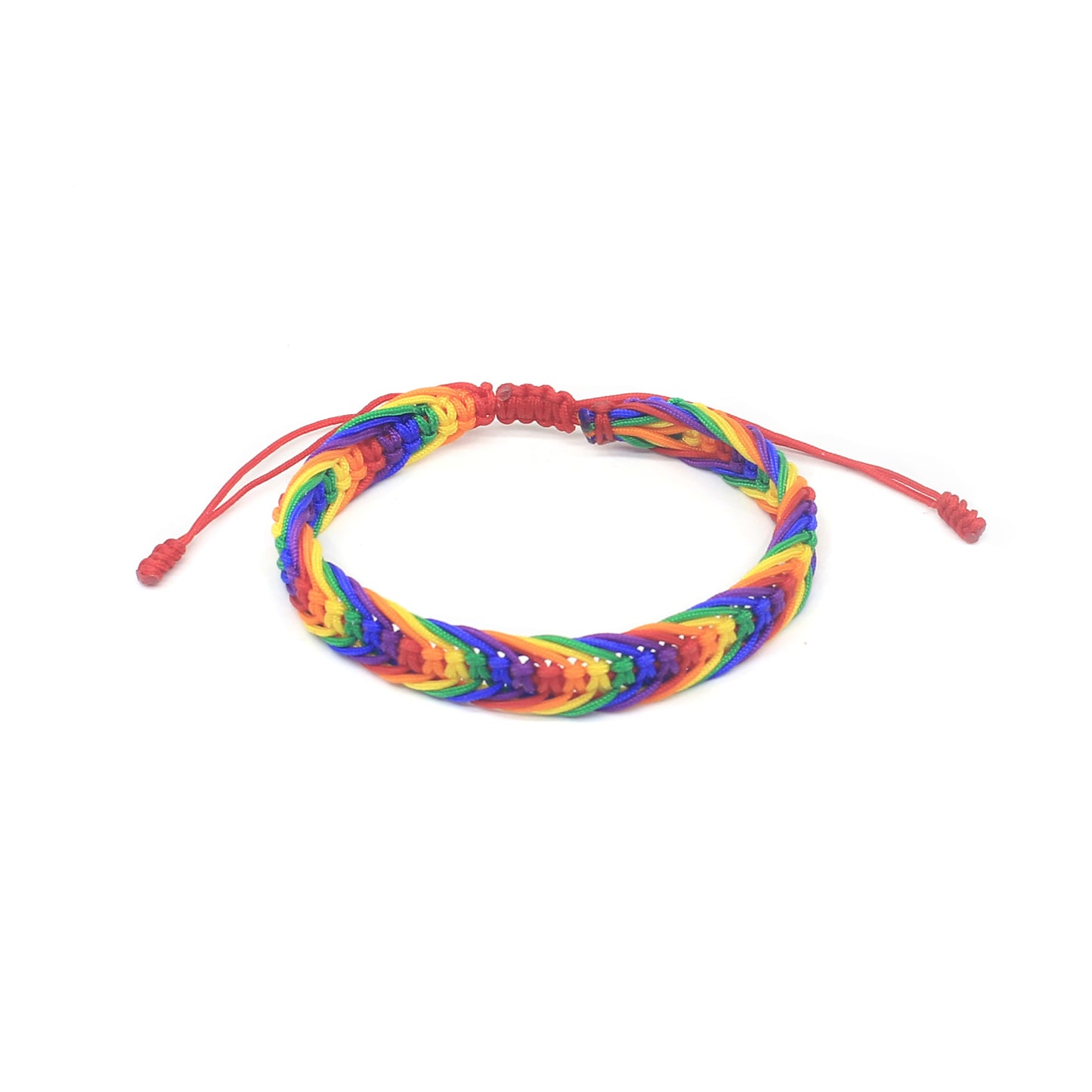 Women's Fashion Rainbow Woven Hand Strap