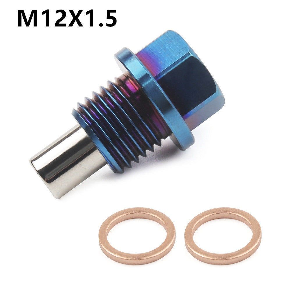 Titanium Alloy Magnetic Oil Pan Screw Magnetic Drain Plug Suction Iron Screw