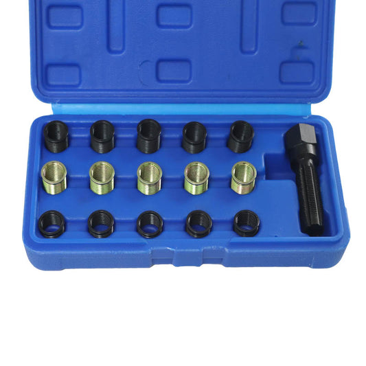 16-piece Set Of 14mm Spark Plug Thread Repairer Special Repair Tool For Spark Plug Inner Hole