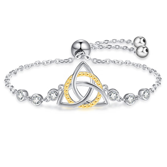 Sterling Silver Celtic Knot Vintage Bracelet for Women As Gifts For Women and Girls