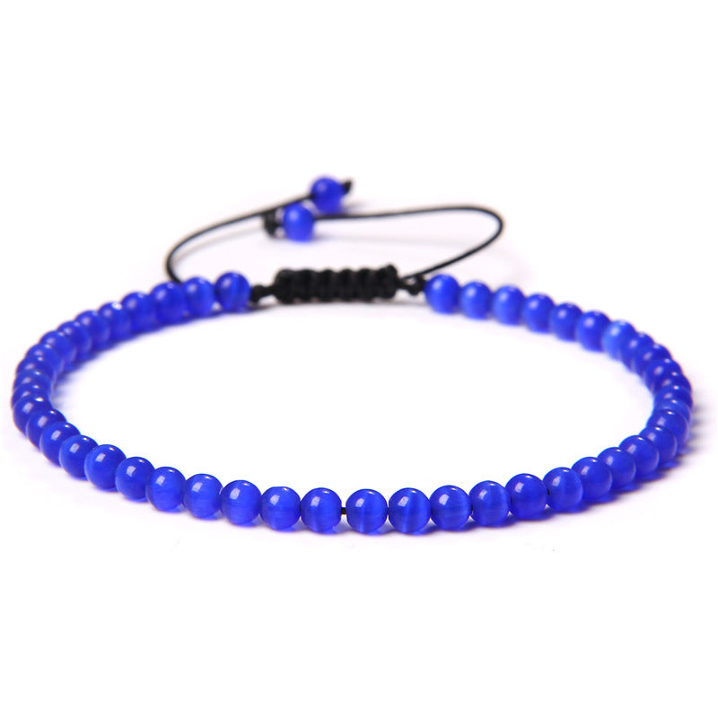 Fashion Personality 4mm Beading Bracelet Weaving