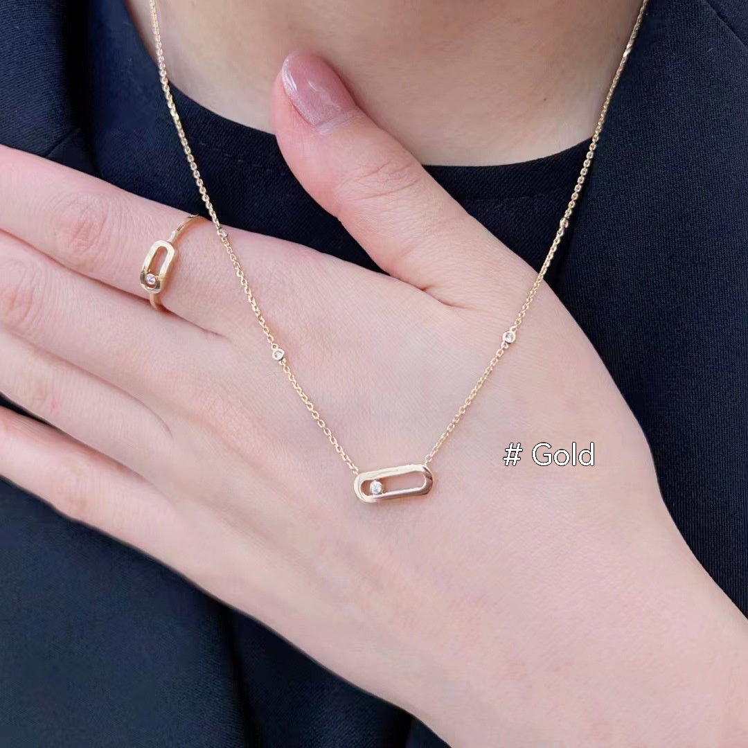 Creative Simple Geometric Pendant Clavicle Chain Female