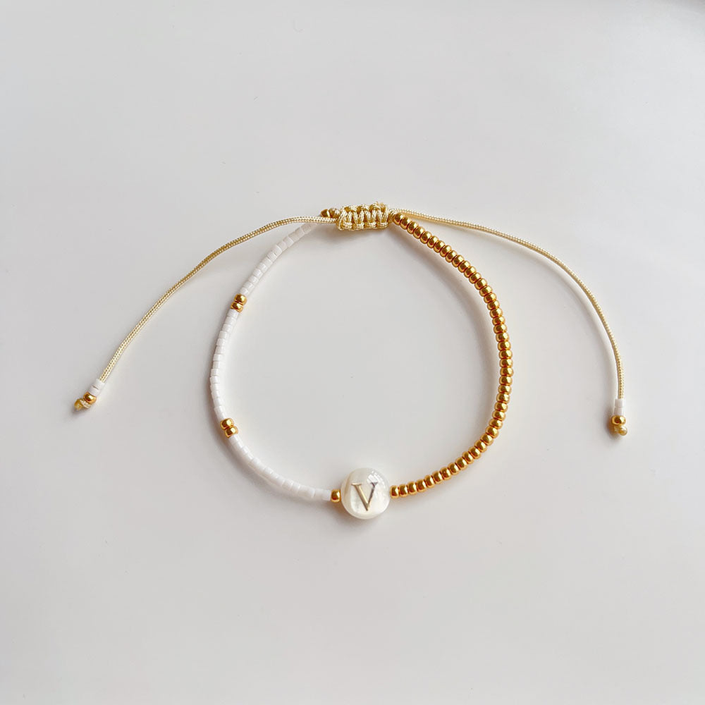 Niche French Style Golden Balls Small Bracelet