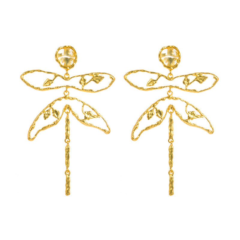 Dragonfly Tassel Affordable Luxury Fashion Niche Premium Earrings