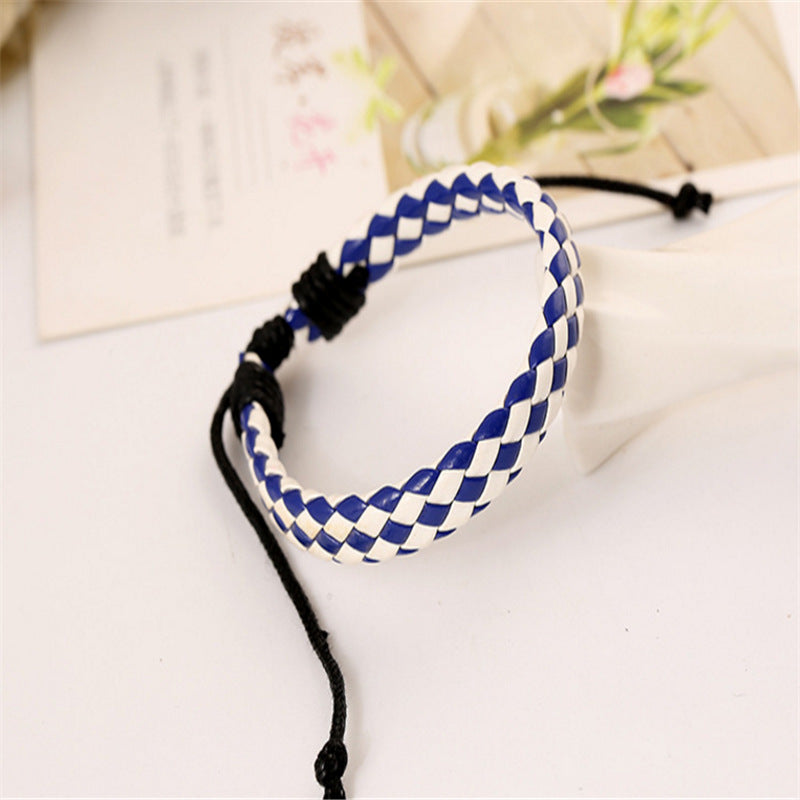 Korean Jewelry PU Braided Bracelet