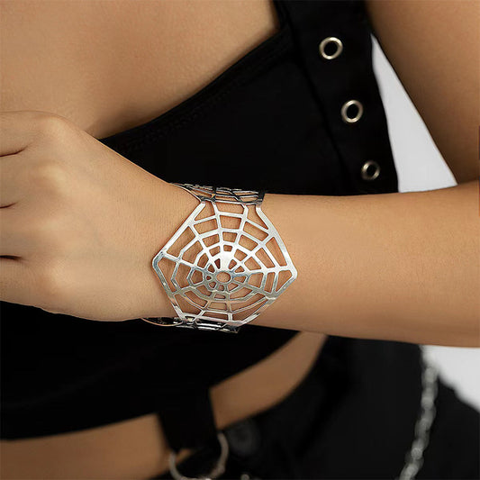 Spider Web Design Hollow Bracelet