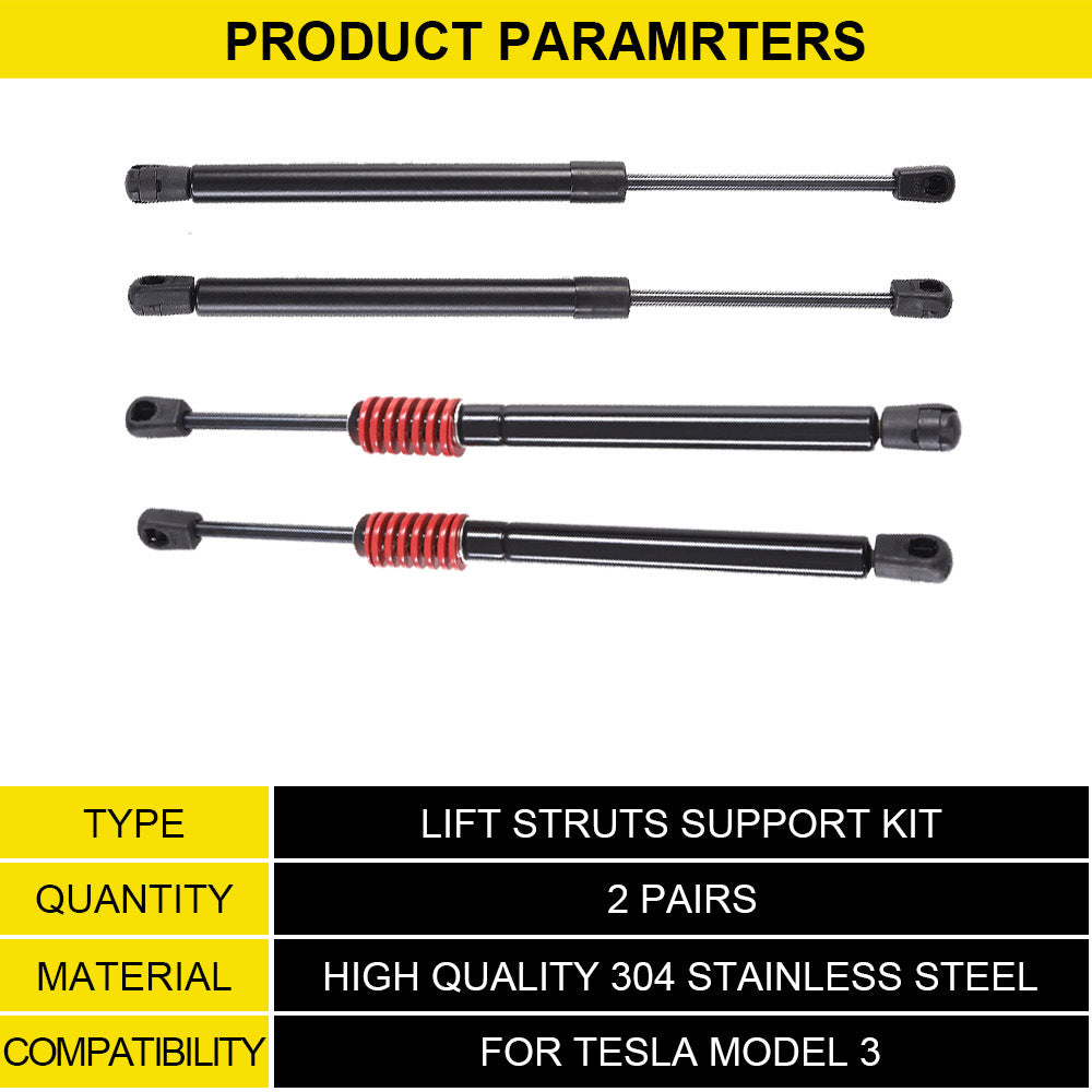 Automotive pneumatic hydraulic support rod